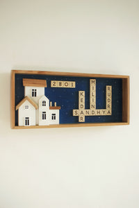 Scrabble House Sign