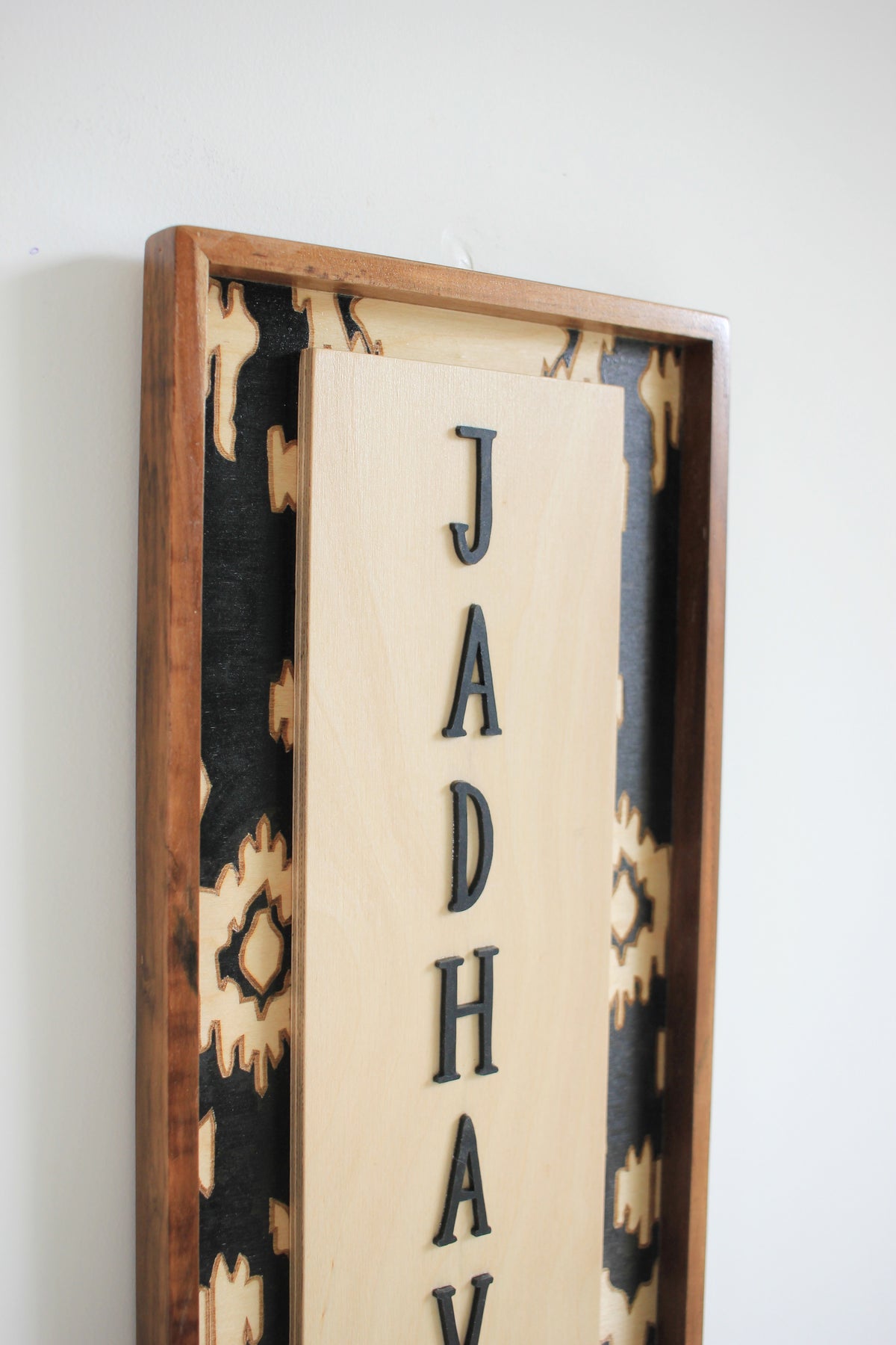 Narrow Ikat Surname Sign