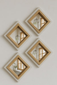 Diamond Mirror (set of 4)
