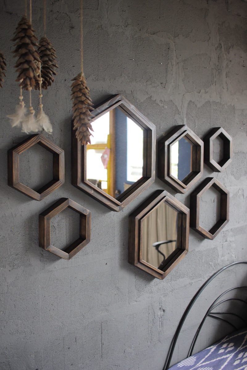 Hexagonal Mirror Frames