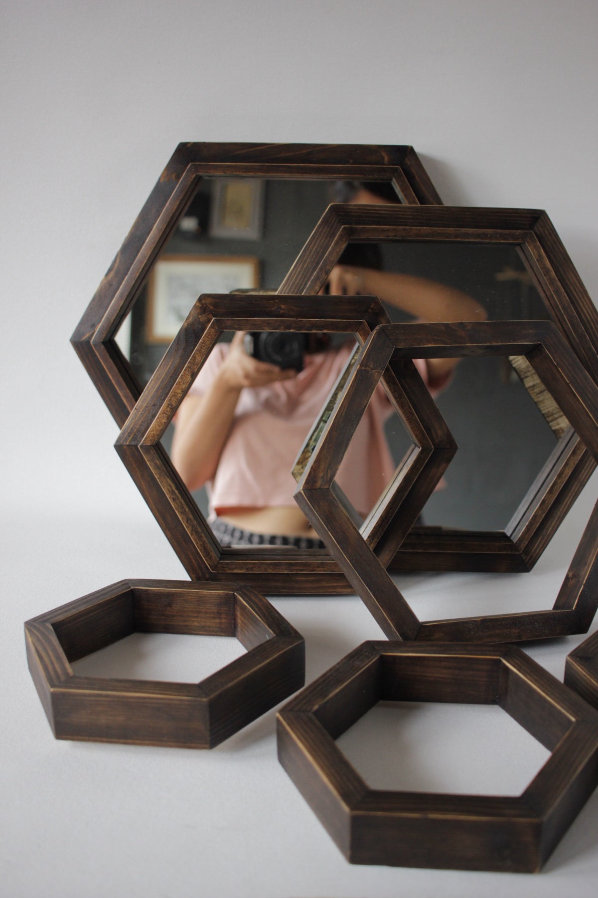 Hexagonal Mirror Frames