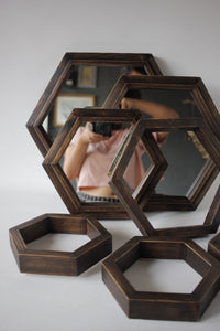Hexagonal Mirror Frames