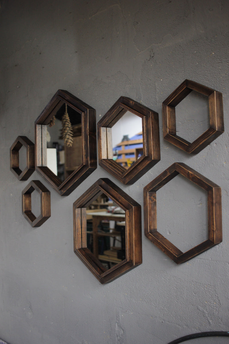 Hexagonal Mirror Frames