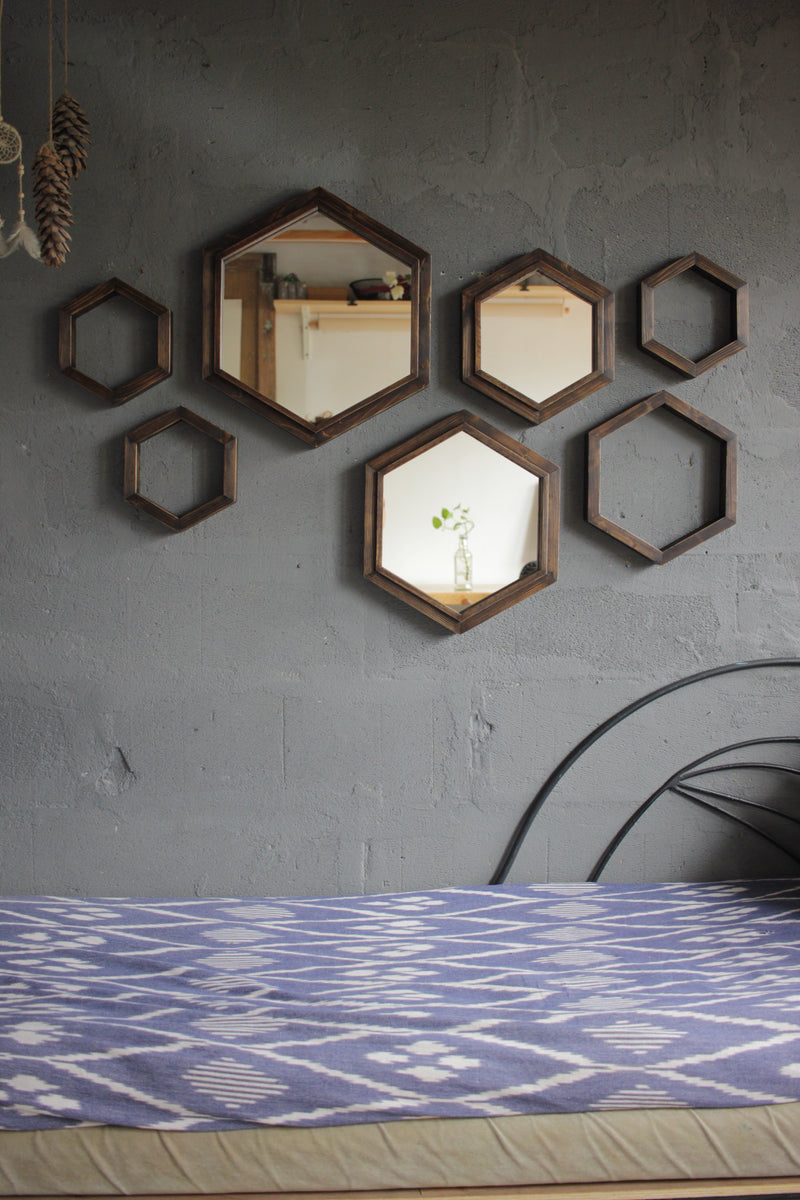 Hexagonal Mirror Frames